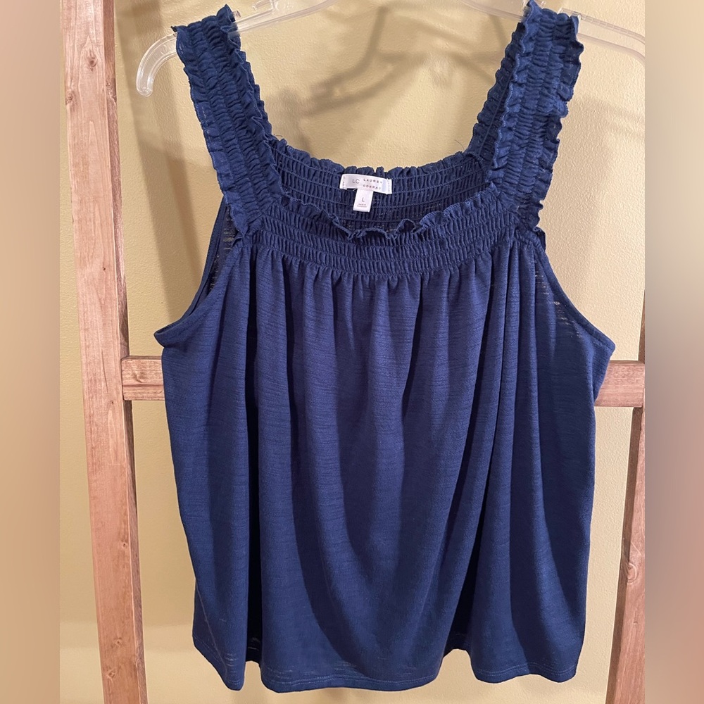 Lauren Conrad Size large blue tank top